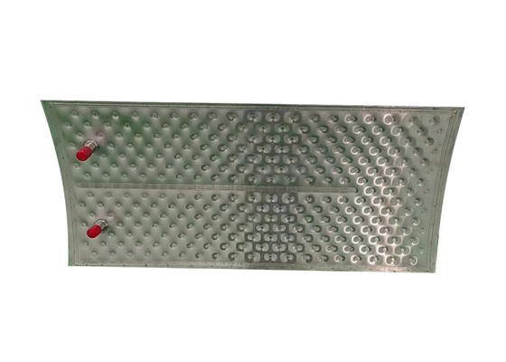 SS304 Lazer kaynaklı çukur yastık plaka 2mm Kristallizerler için ısı değiştiriciler