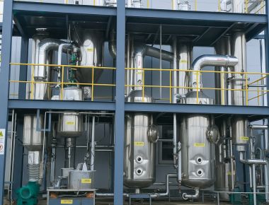 Atık su Mvr Buharlama Sistemi Çoklu Etki Düşen İnce Otomatik Film 1600lph