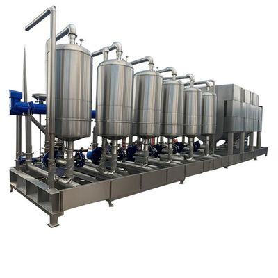1600 lph Çok Etkili Evaporatör Vakum Kristallizasyon Ekipmanı Atık Su İçin