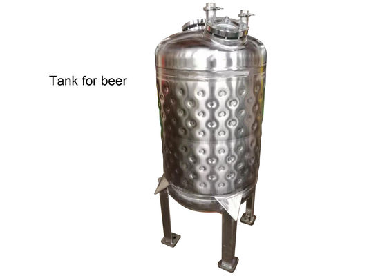Soğutma için Paslanmaz Çelik 250L Dimple Ceket Tankı