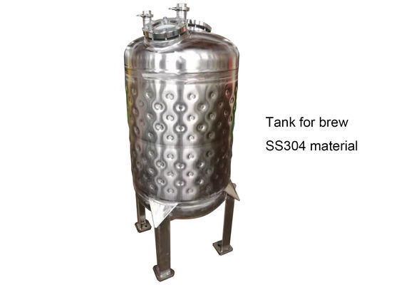 Soğutma için Paslanmaz Çelik 250L Dimple Ceket Tankı