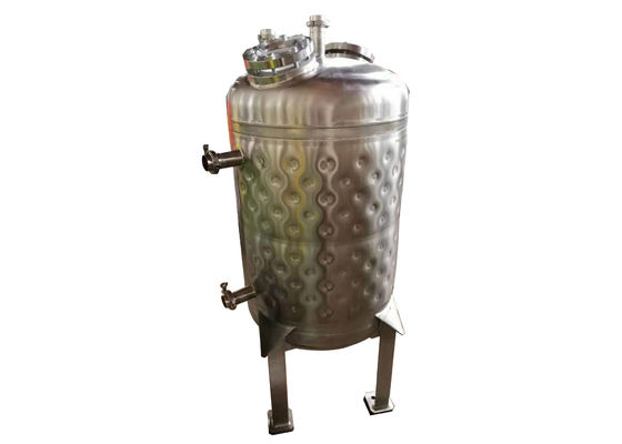 Soğutma için Paslanmaz Çelik 250L Dimple Ceket Tankı