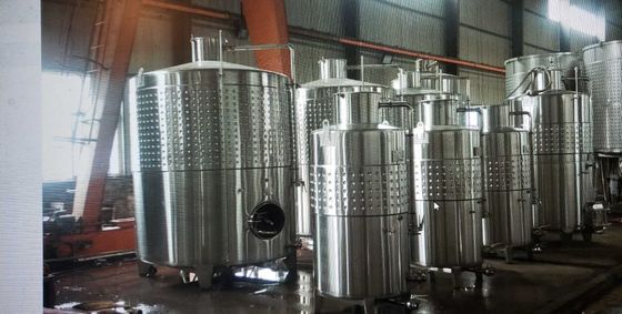 316L Bira Fermantasyonu Dimple Ceketli Tank