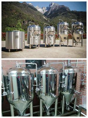 GMP Paslanmaz Çelik 5000L Konik Fermantasyon Tankı