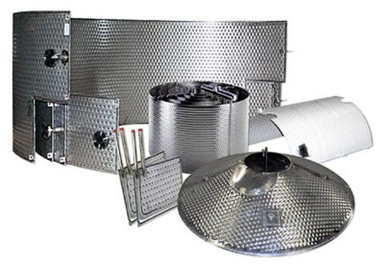 0.9mm Yastık Dimple Plate Heat Exchanger Lazer kaynak makinesi için