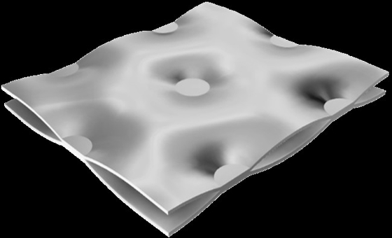 Poliş Yastığı Dimple Plate Isı Değiştiricisi 0.3-1.2mm Kalınlığı